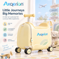 Axqerion™ Kids’ Ride-On Suitcase – Sunny Yellow — main view