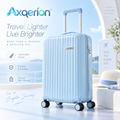 Axqerion™ Sky Blue Hardside Spinner Suitcase — main view